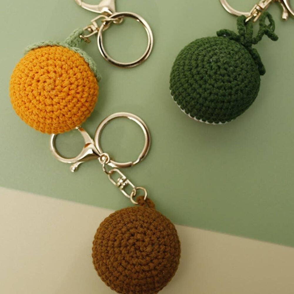 Watermelon Crochet Keychain - Picture 3 of 3